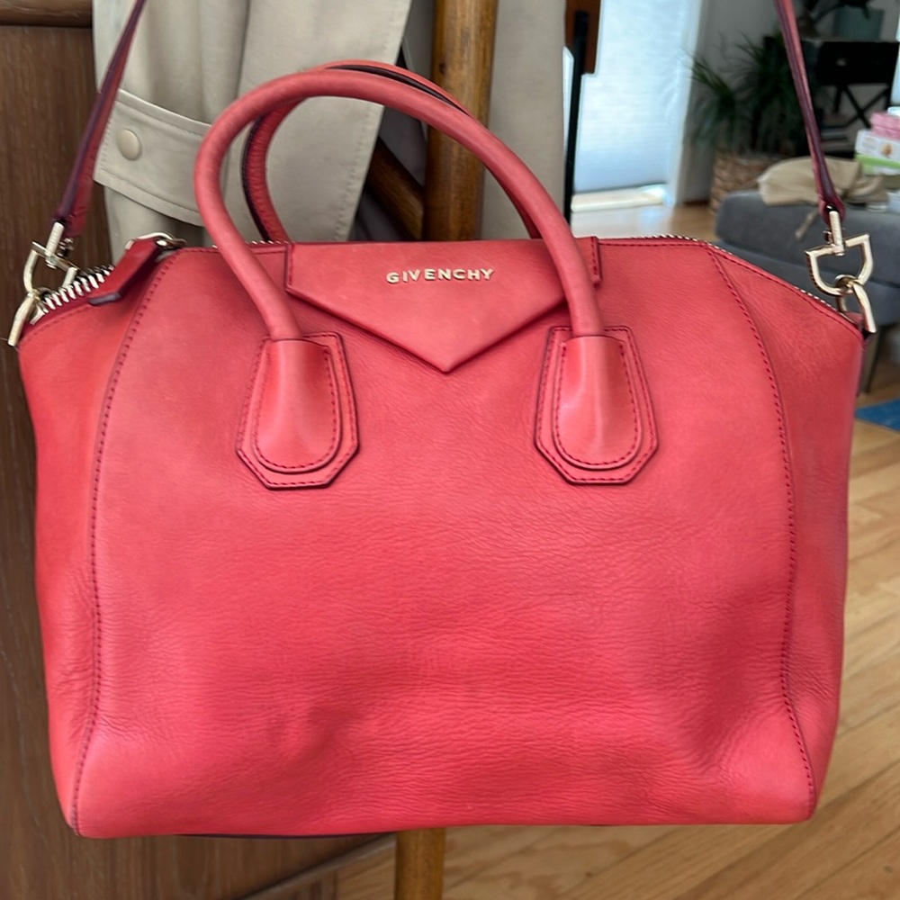 Givenchy Antigona Red Leather bag